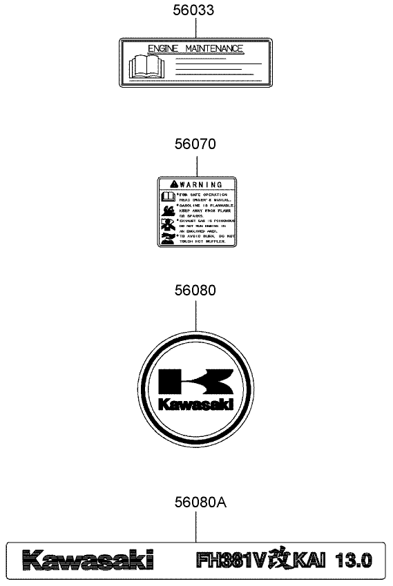 Decals Diagram and Parts List for 30314TE (260000001-260999999)(2006) Toro Lawn Mower