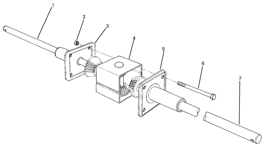 Differential Assembly Diagram and Parts List for 70060 59000001 - 59999999 Toro Lawn Tractor