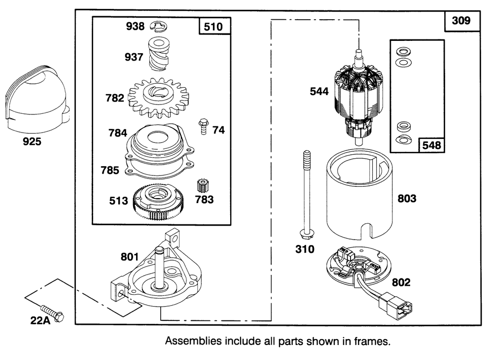Engine Gts-150 Diagram and Parts List for 20766BC 59000001 - 59999999 Toro Lawn Mower