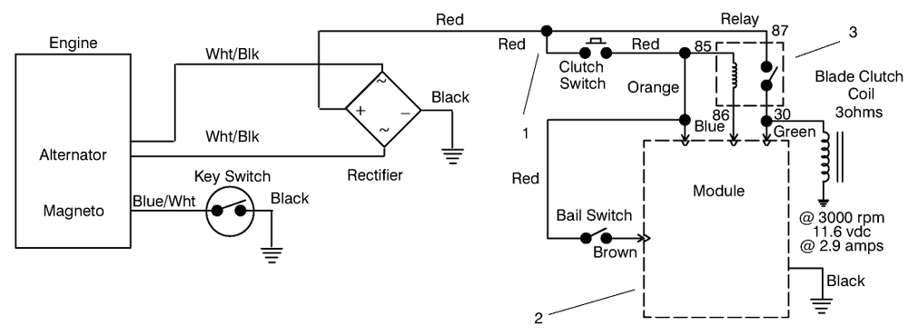 Electric Schematic Diagram and Parts List for 30167 990001 - 999999 Toro Lawn Tractor Accessories