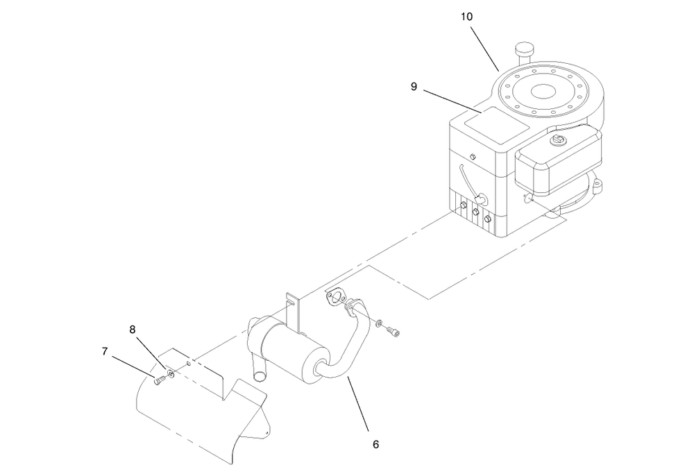 Engine Assembly Diagram and Parts List for 71190 7900001 - 7999999 Toro Lawn Tractor