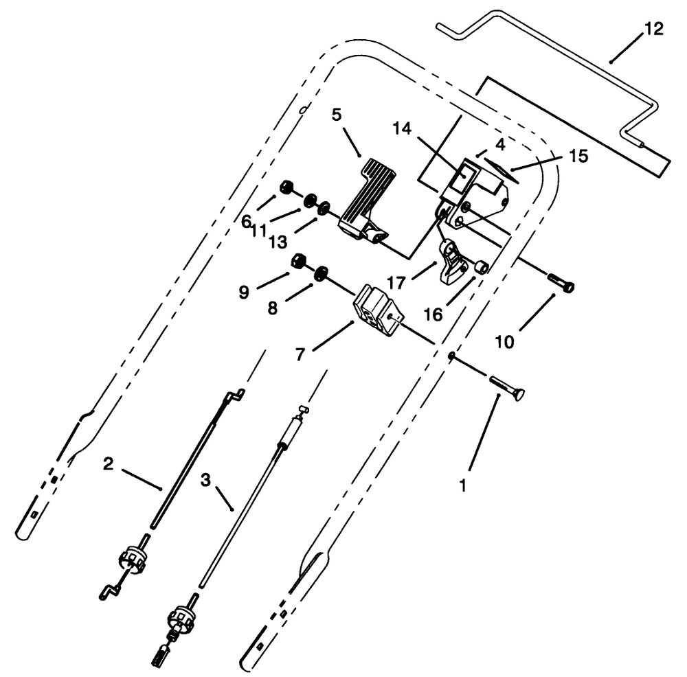 Traction Control Assembly Diagram and Parts List for 20432 39000001 - 39999999 Toro Lawn Mower
