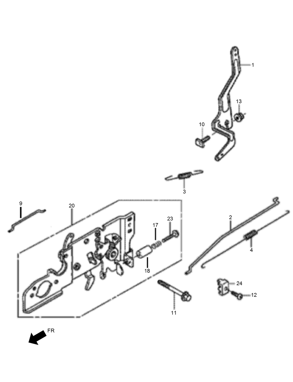 Control Assembly Diagram and Parts List for 2611 314000001 - 314000200 Toro Lawn Tractor Accessories