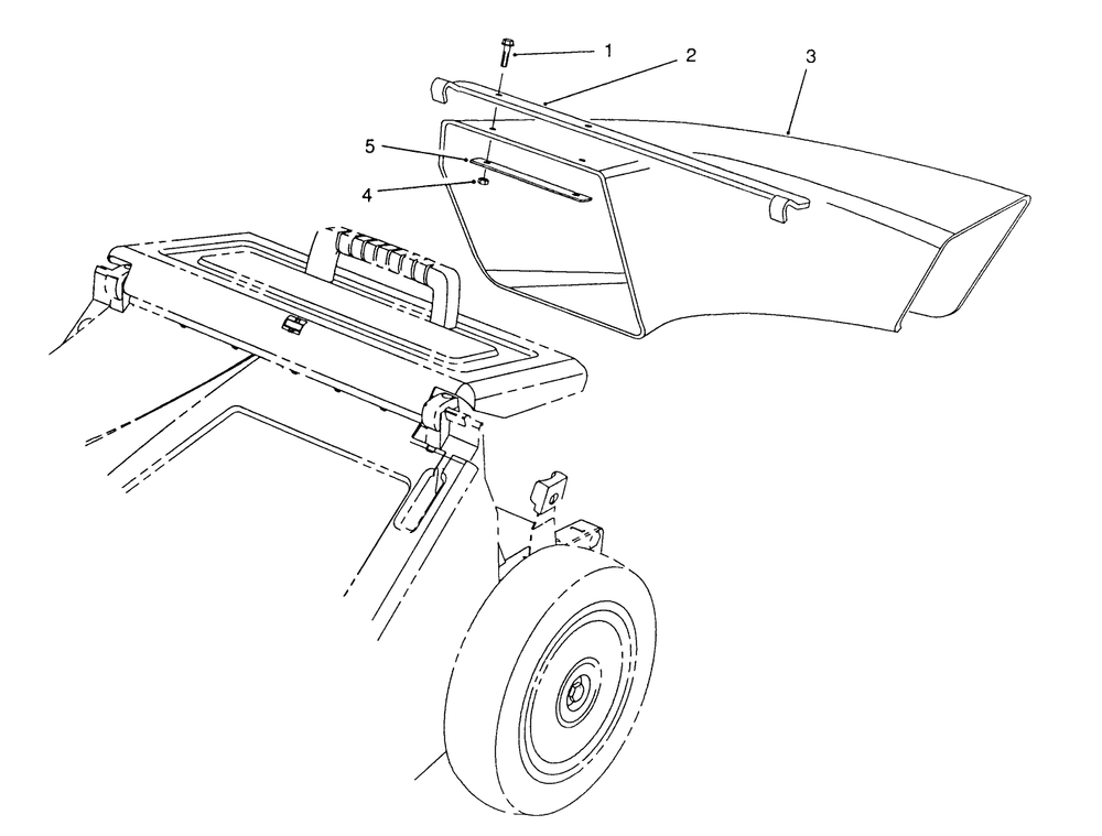 Side Discharge Chute Model No. 59112 (Optional) Diagram and Parts List for 26623 0000001 - 0999999 Toro Lawn Mower