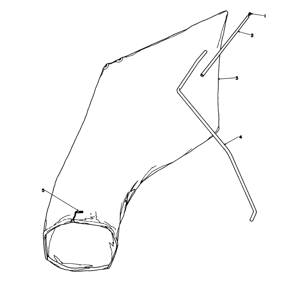 Giant Bagging Kit No. 29-9750 (Optional) Diagram and Parts List for 16775 8000001 - 8022965 Toro Lawn Mower