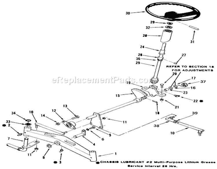Front Axle And Steering Diagram and Parts List for 31-10K802 1000001-1999999 - 1991 Toro Lawn Tractor