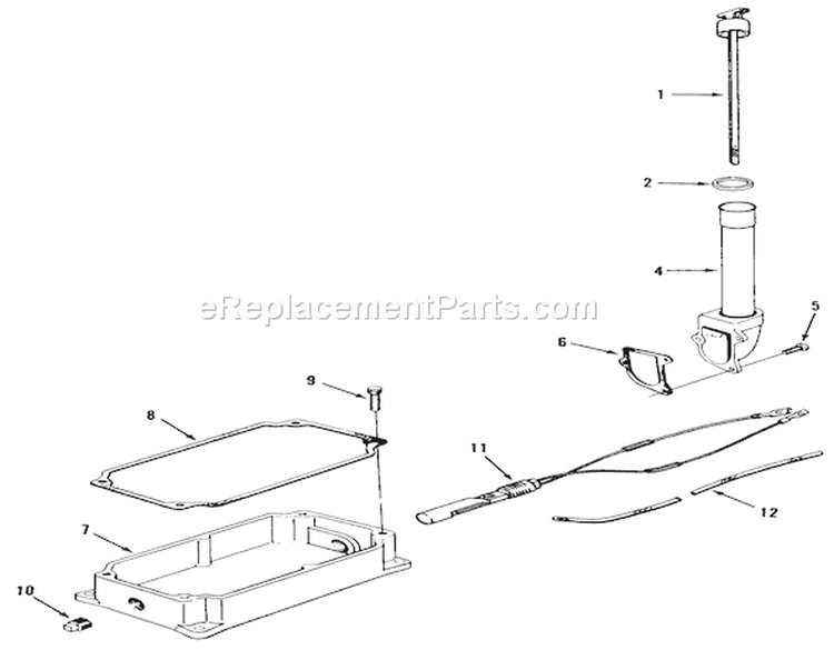 Kohler Oil Pan And Dipstick Diagram and Parts List for 31-16O804 2000001-2999999 - 1992 Toro Lawn Tractor