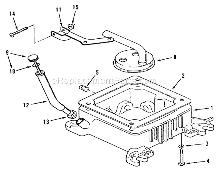 Oil Base Fill Tube And Bracket Power Plus Diagram and Parts List for 31-16O804 2000001-2999999 - 1992 Toro Lawn Tractor