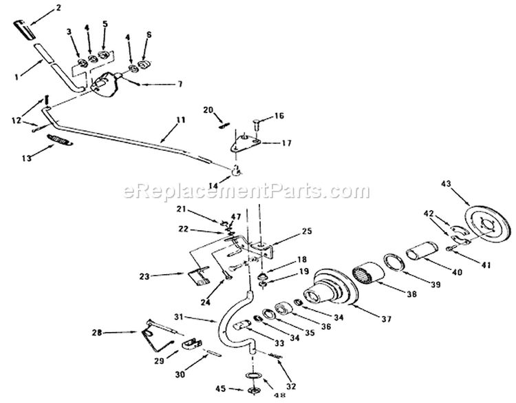 Pto Clutch And Control Diagram and Parts List for 31-16O804 2000001-2999999 - 1992 Toro Lawn Tractor