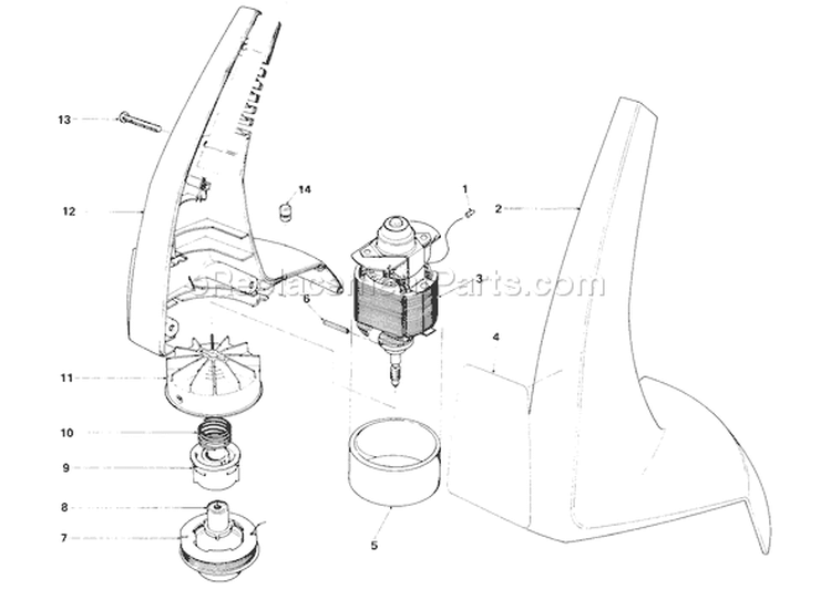 Page B Diagram and Parts List for 51225 2000001-2999999 - 1982 Toro Trimmer