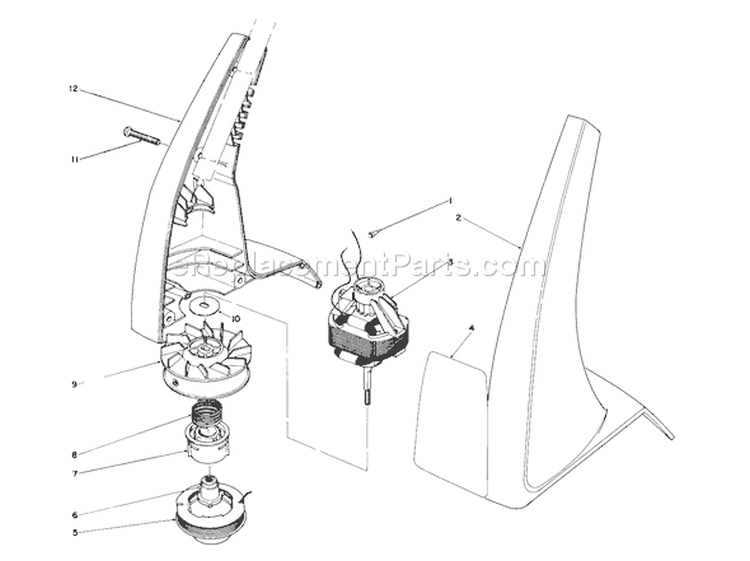 Page B Diagram and Parts List for 51230 5000001-5999999 - 1985 Toro Trimmer