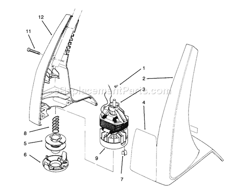 Page B Diagram and Parts List for 51231 59000001-59999999 - 1995 Toro Trimmer