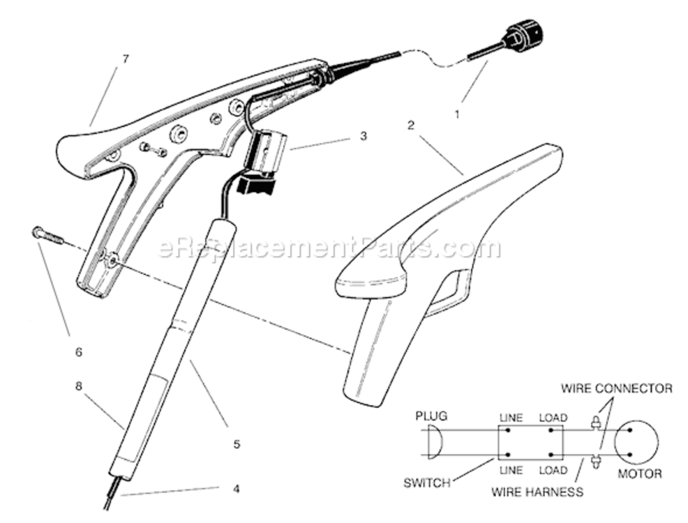 Page A Diagram and Parts List for 51231 790000001-7999999991997 Toro Trimmer