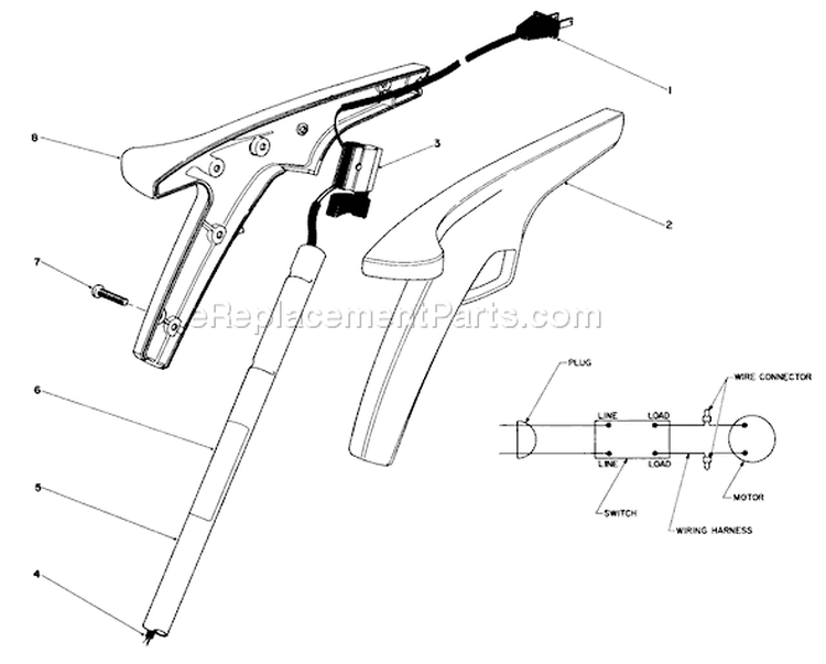 Page A Diagram and Parts List for 51235C 5000001-5999999 - 1985 Toro Trimmer