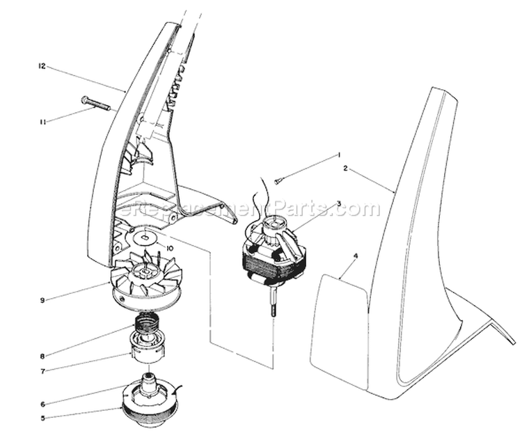 Page B Diagram and Parts List for 51235C 5000001-5999999 - 1985 Toro Trimmer