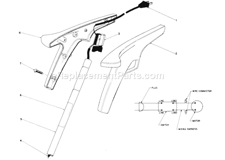 Page A Diagram and Parts List for 51235C 8000001-8999999 - 1988 Toro Trimmer