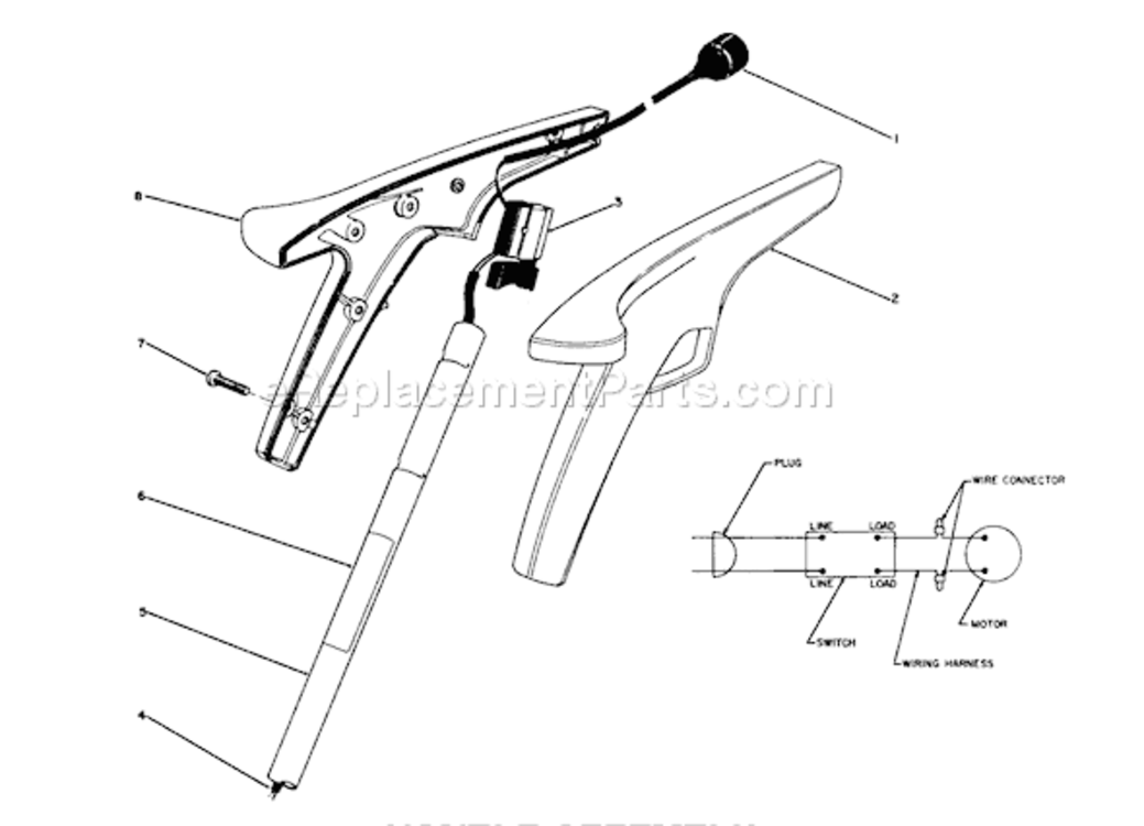 Page A Diagram and Parts List for 51235C 9000001-99999991989 Toro Trimmer