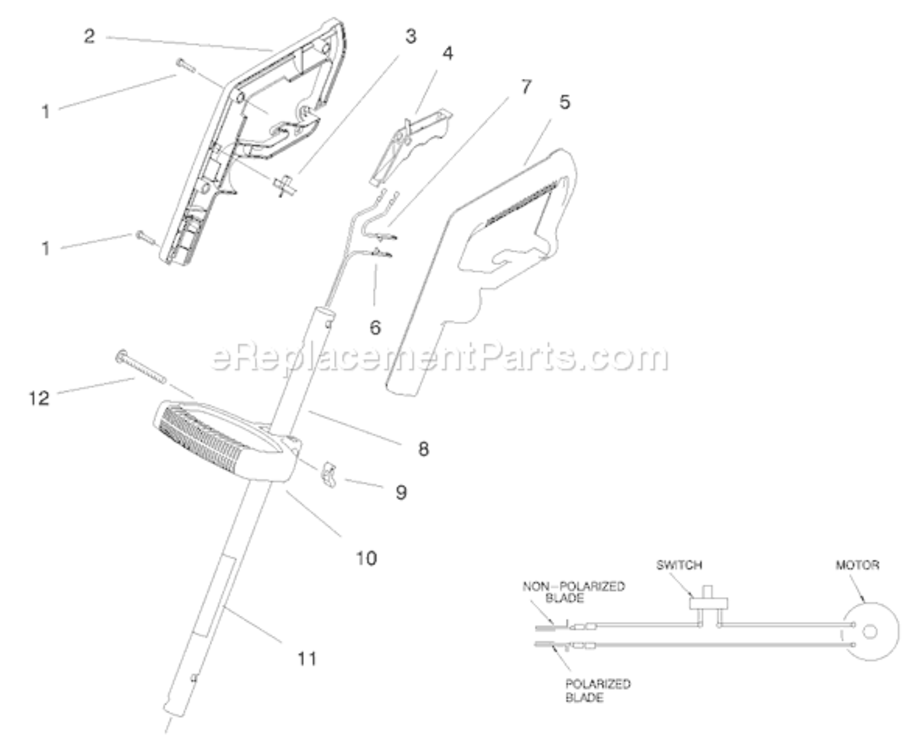 Page A Diagram and Parts List for 51303 89000001-899999991998 Toro Trimmer