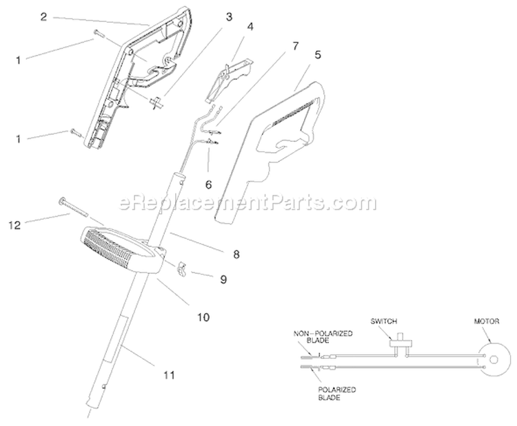 Page A Diagram and Parts List for 51305 89000001-899999991998 Toro Trimmer