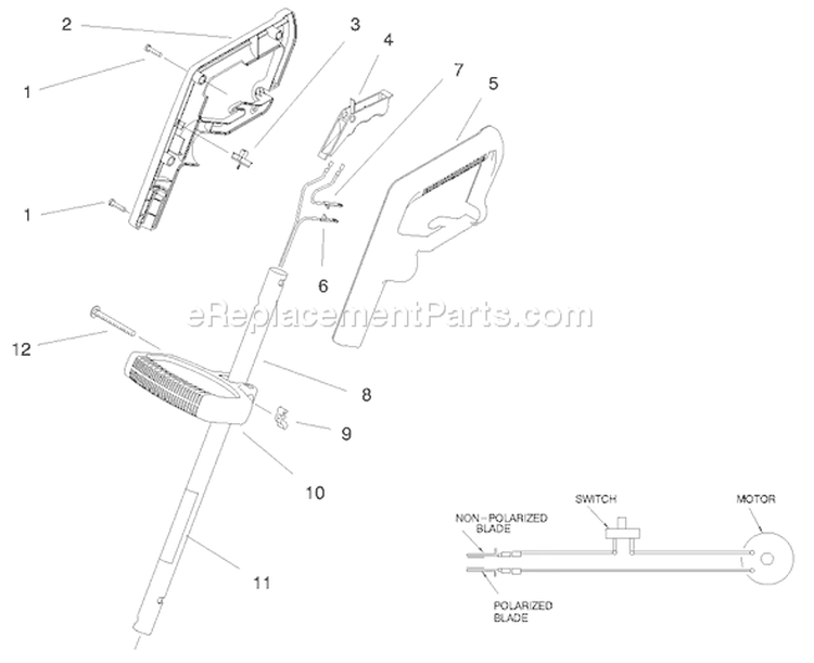 Page A Diagram and Parts List for 51308 89000001-89999999 - 1998 Toro Trimmer