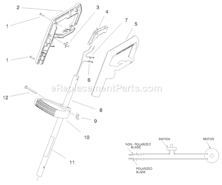 Page A Diagram and Parts List for 51308 220000001-220999999 - 2002 Toro Trimmer