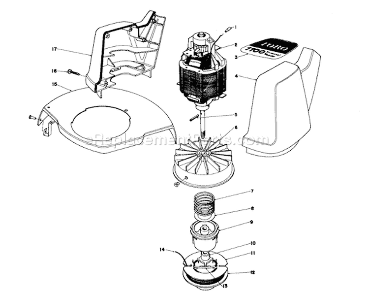 Page B Diagram and Parts List for 51315 0000001-0999999 - 1980 Toro Trimmer