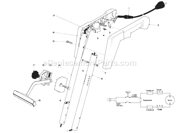 Page A Diagram and Parts List for 51316 1000001-1999999 - 1981 Toro Trimmer