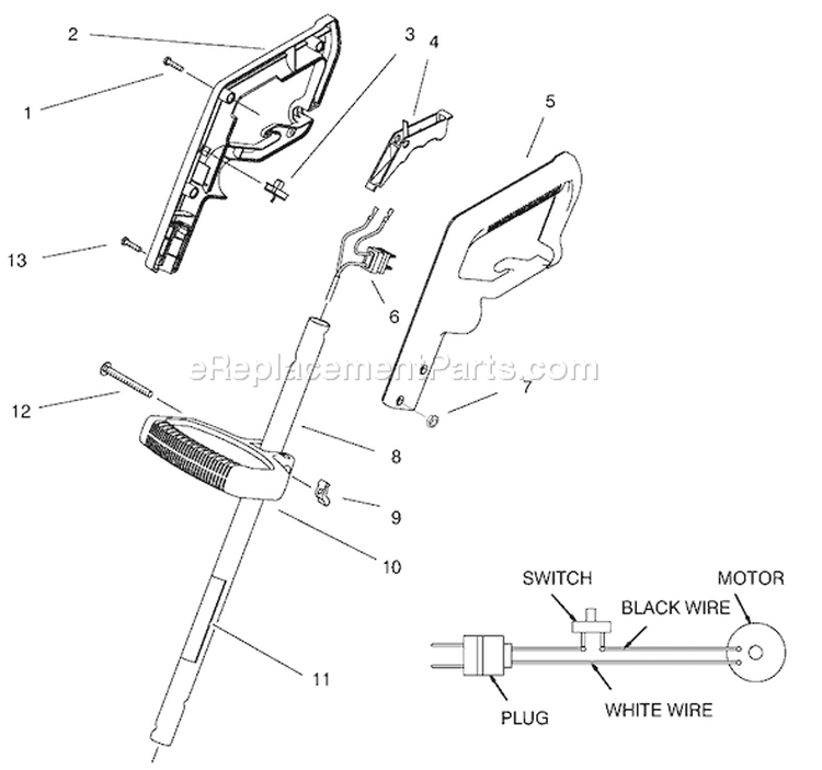 Page A Diagram and Parts List for 51324 79000001-799999991997 Toro Trimmer