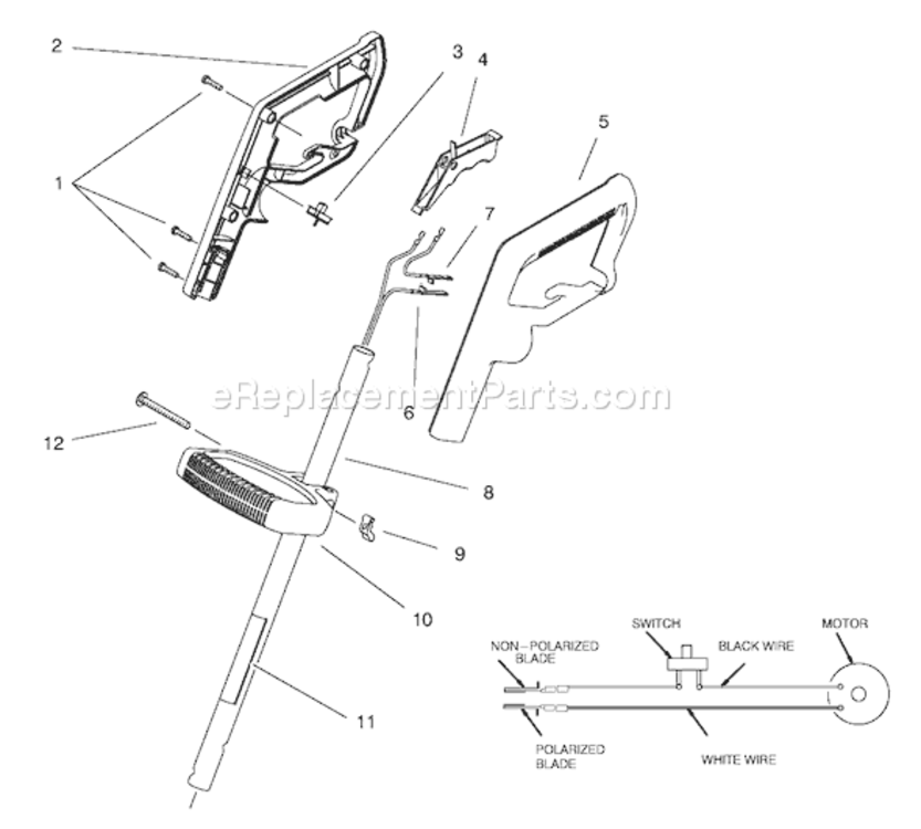 Page A Diagram and Parts List for 51324 89000001-899999991998 Toro Trimmer