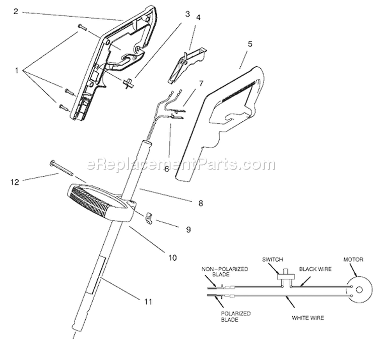 Page A Diagram and Parts List for 51332 200000001-200999999 - 2000 Toro Trimmer