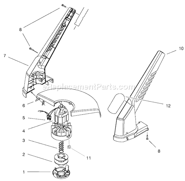 Page B Diagram and Parts List for 51332 200000001-200999999 - 2000 Toro Trimmer