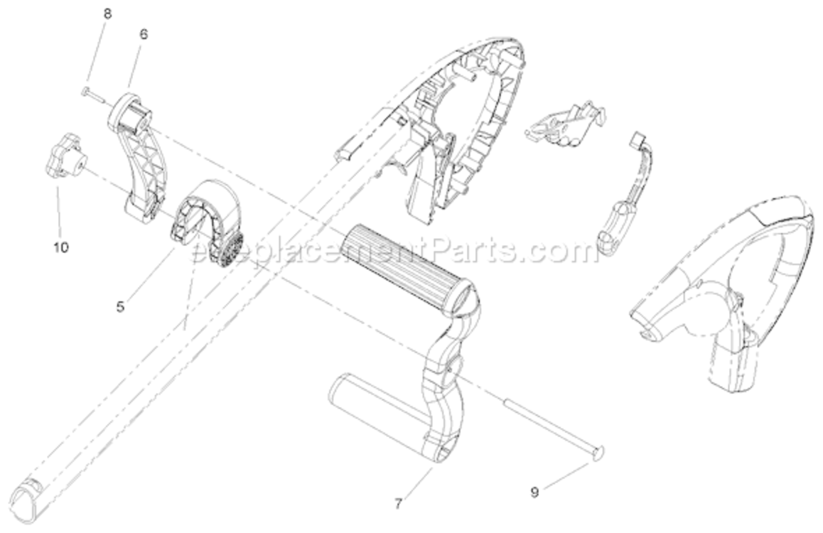 Page A Diagram and Parts List for 51352 290000001-2909999992009 Toro Trimmer