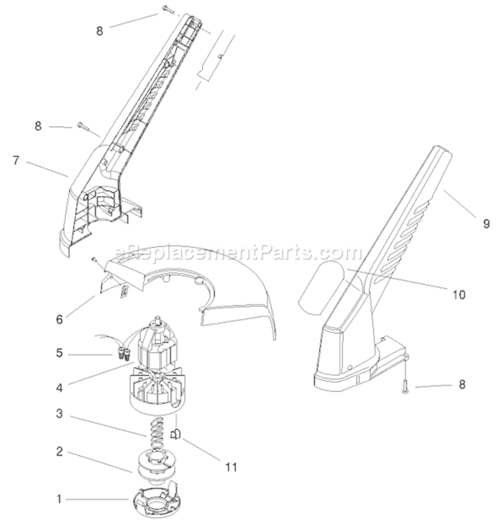 Page B Diagram and Parts List for 51353 200000001-2009999992000 Toro Trimmer