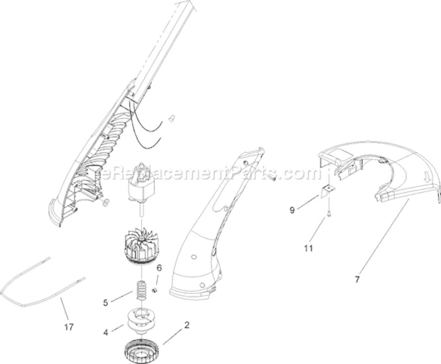 Page B Diagram and Parts List for 51370 250000001-2509999992005 Toro Trimmer
