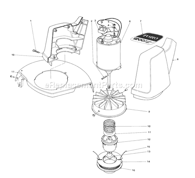 Page B Diagram and Parts List for 51400 8007610-8999999 - 1978 Toro Trimmer