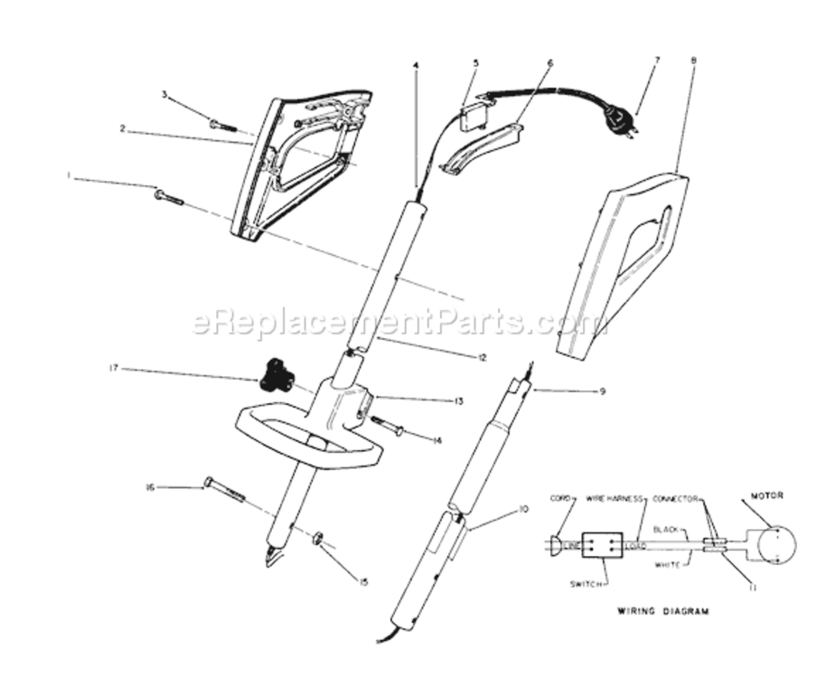 Page A Diagram and Parts List for 51440C 9000001-99999991989 Toro Trimmer