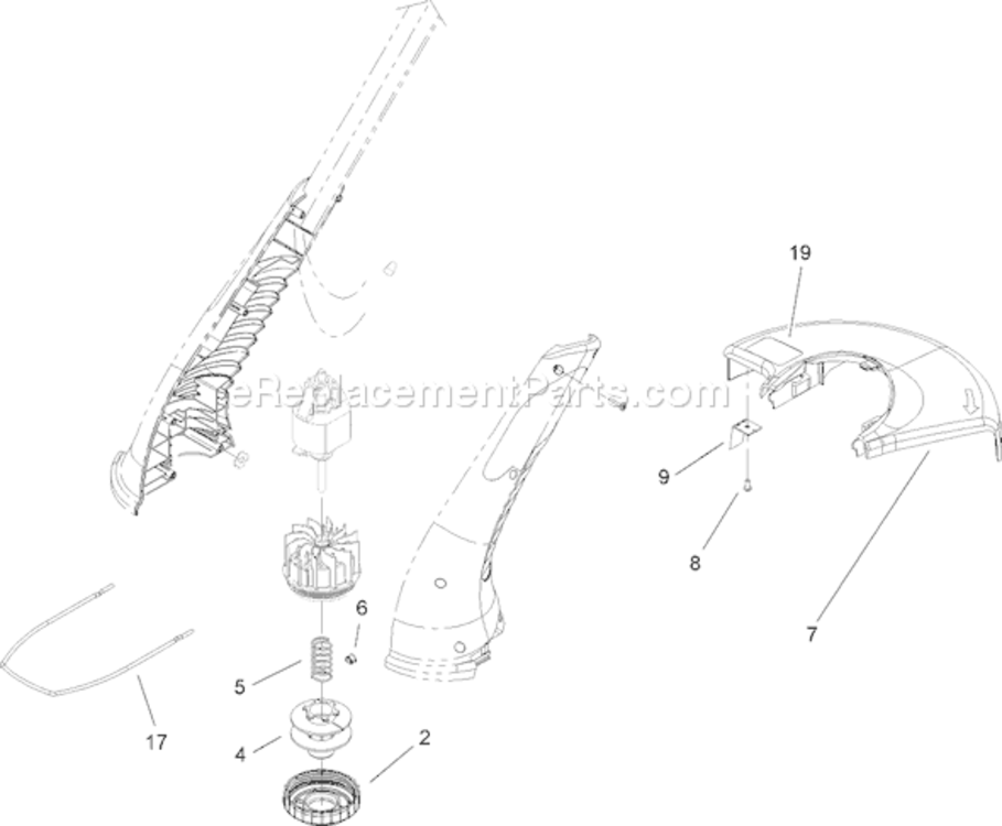 Page B Diagram and Parts List for 51452 260000001-2609999992006 Toro Trimmer