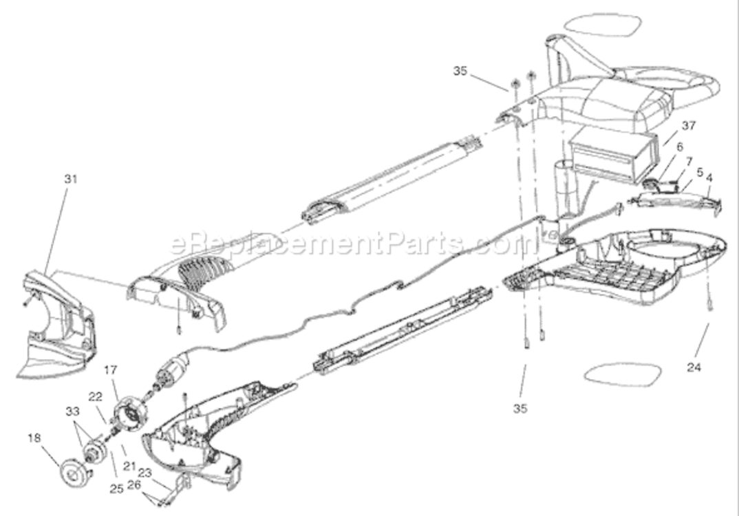 Page A Diagram and Parts List for 51461 250000001-2509999992005 Toro Trimmer
