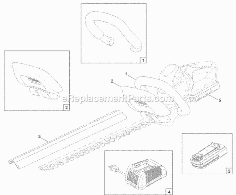 24In_Cordless_Hedge_Trimmer_Assembly Diagram and Parts List for 51496 314000001 - 314999999 Toro Hedge Trimmer