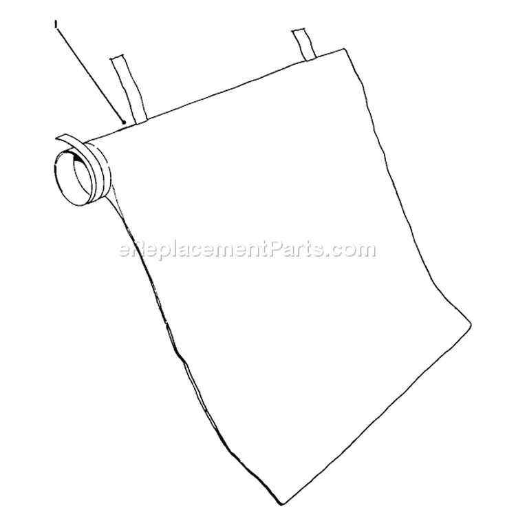 Bag Assembly Diagram and Parts List for 51547 1000001-1999999 - 1991 Toro Leaf Blower / Vacuum