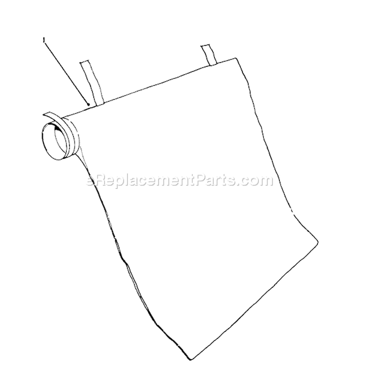 Bag Assembly Diagram and Parts List for 51547 2000001-2999999 - 1992 Toro Leaf Blower / Vacuum