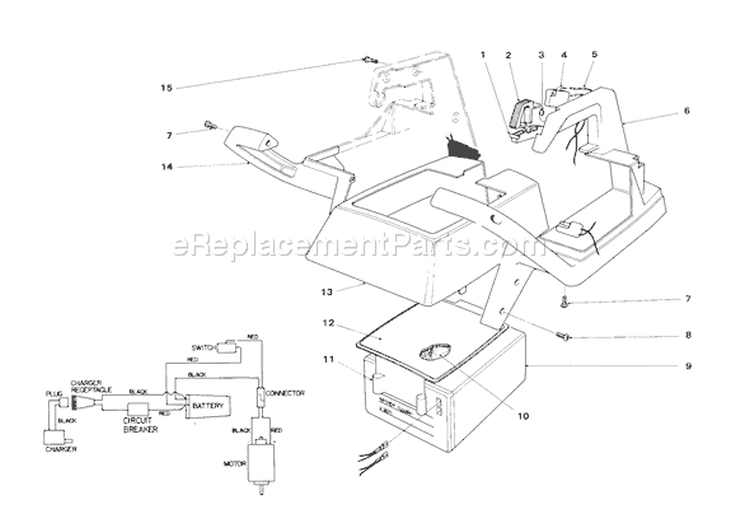 Page B Diagram and Parts List for 51550 3000001-3999999 - 1983 Toro Trimmer