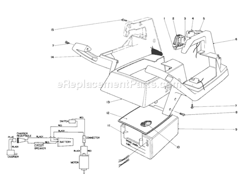 Page B Diagram and Parts List for 51555 0000001-09999991990 Toro Trimmer
