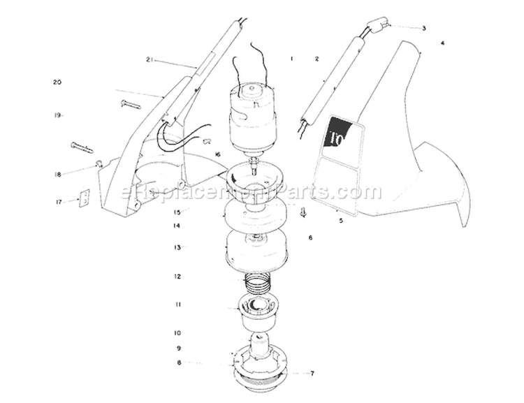 Page A Diagram and Parts List for 51555 7000001-7999999 - 1987 Toro Trimmer