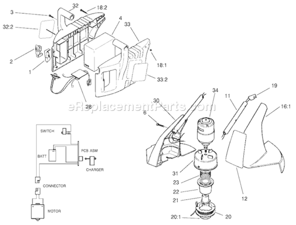 Page A Diagram and Parts List for 51556 200000001-2009999992000 Toro Trimmer