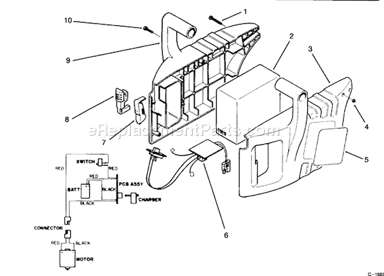 Page B Diagram and Parts List for 51556 39000001-39999999 - 1993 Toro Trimmer