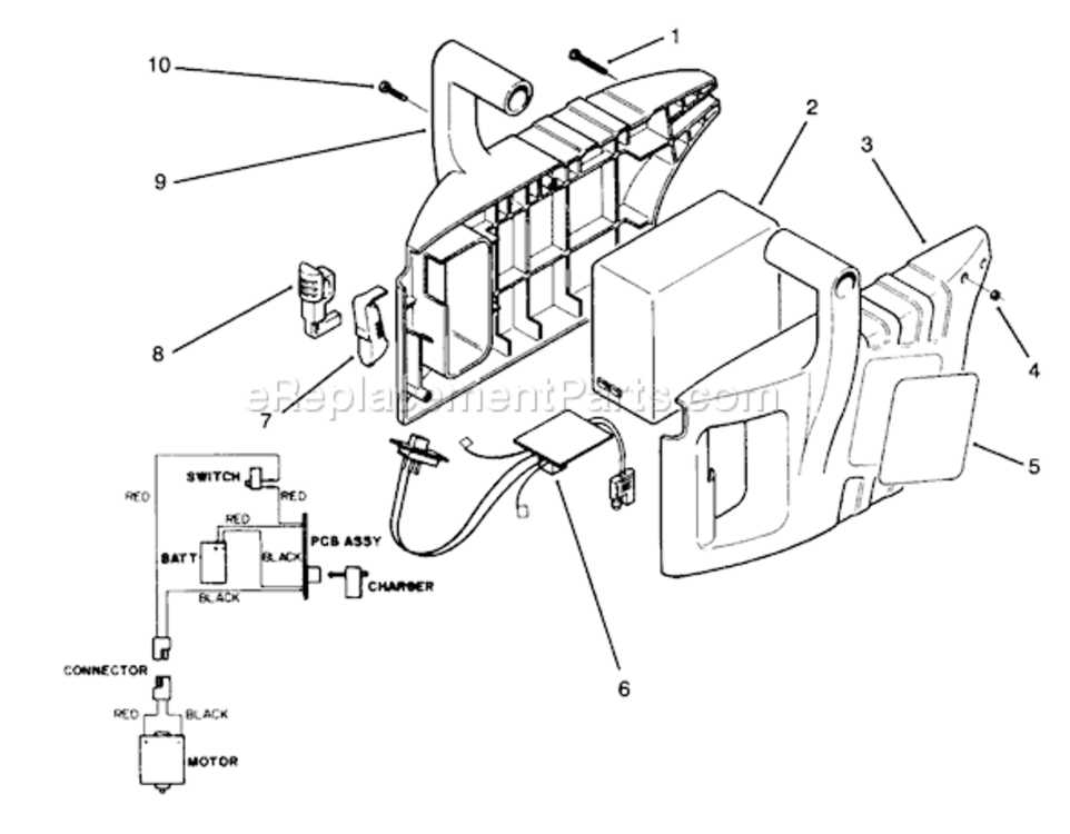 Page B Diagram and Parts List for 51556 49000001-499999991994 Toro Trimmer