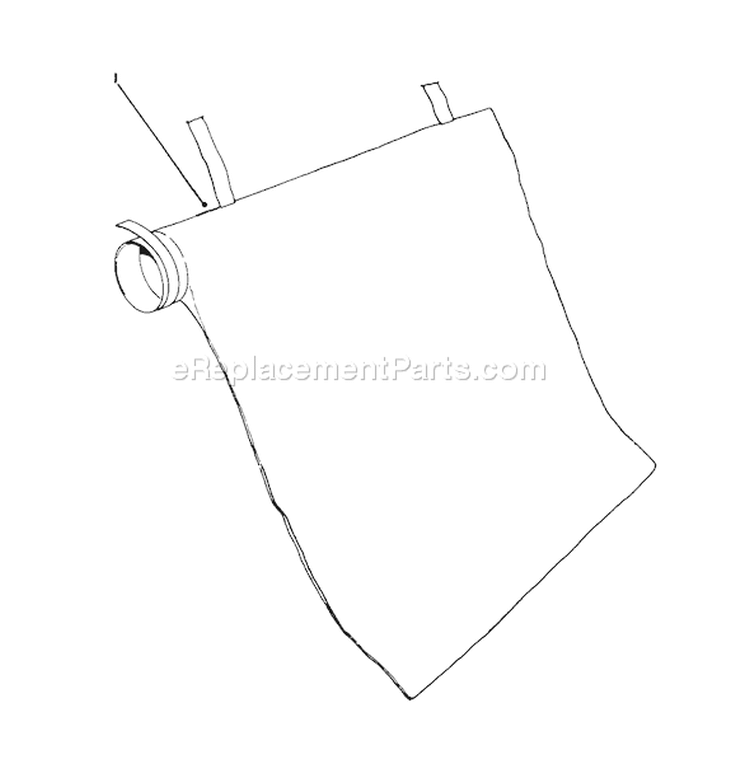 Bag Assembly Diagram and Parts List for 51571 1000001-1999999 - 1991 Toro Leaf Blower / Vacuum