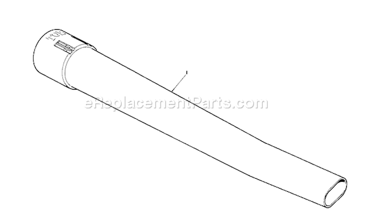Blower Tube Diagram and Parts List for 51580 1000001-1999999 - 1991 Toro Leaf Blower / Vacuum