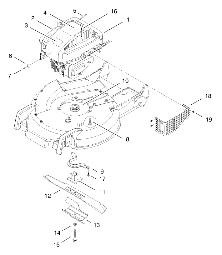 Engine Assembly Diagram and Parts List for 20776 8900001 - 8999999 Toro Lawn Mower